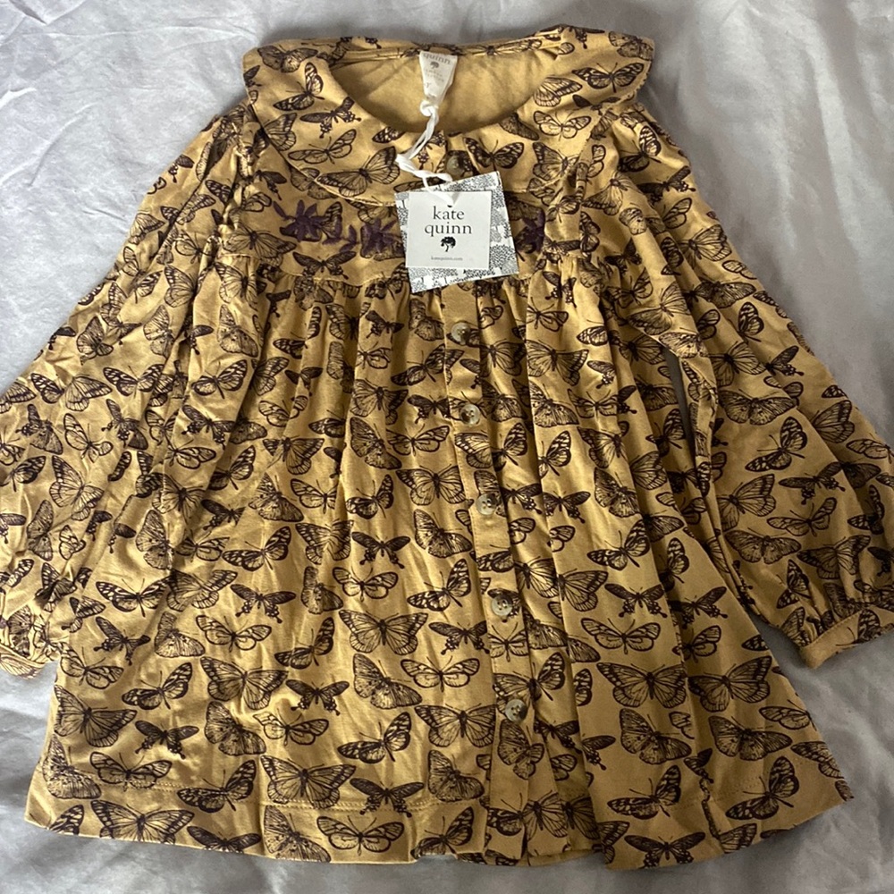 Kate Quinn embroidered bamboo tunic top, size 6, new with tags